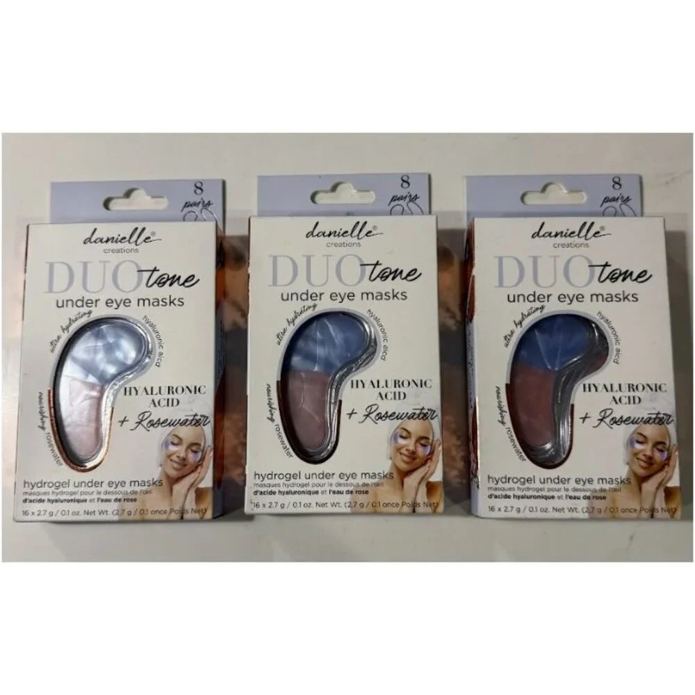 Danielle Creations Duo Tone Under Eye Masks 8 Pairs 3 Packs